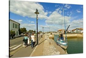 Marina at Quai de La Criee in the island's principal western town, Ars en Re, Ile de Re, Charente-M-Robert Francis-Stretched Canvas