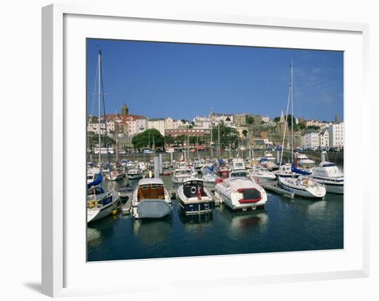 Marina at St. Peter Port, Guernsey, Channel Islands, United Kingdom, Europe-Lightfoot Jeremy-Framed Photographic Print