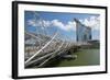 Marina Bay, Helix Bridge and Marina Bay Sands Hotel, Singapore, Southeast Asia-Frank Fell-Framed Photographic Print