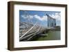 Marina Bay, Helix Bridge and Marina Bay Sands Hotel, Singapore, Southeast Asia-Frank Fell-Framed Photographic Print