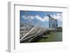 Marina Bay, Helix Bridge and Marina Bay Sands Hotel, Singapore, Southeast Asia-Frank Fell-Framed Photographic Print