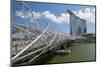 Marina Bay, Helix Bridge and Marina Bay Sands Hotel, Singapore, Southeast Asia-Frank Fell-Mounted Photographic Print