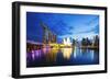 Marina Bay Sands Hotel and Arts Science Museum, Singapore, Southeast Asia, Asia-Christian Kober-Framed Photographic Print