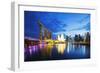 Marina Bay Sands Hotel and Arts Science Museum, Singapore, Southeast Asia, Asia-Christian Kober-Framed Photographic Print