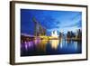 Marina Bay Sands Hotel and Arts Science Museum, Singapore, Southeast Asia, Asia-Christian Kober-Framed Photographic Print