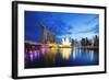 Marina Bay Sands Hotel and Arts Science Museum, Singapore, Southeast Asia, Asia-Christian Kober-Framed Photographic Print