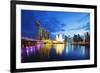 Marina Bay Sands Hotel and Arts Science Museum, Singapore, Southeast Asia, Asia-Christian Kober-Framed Photographic Print