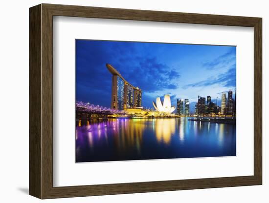 Marina Bay Sands Hotel and Arts Science Museum, Singapore, Southeast Asia, Asia-Christian Kober-Framed Photographic Print