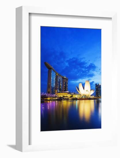 Marina Bay Sands Hotel and Arts Science Museum, Singapore, Southeast Asia, Asia-Christian Kober-Framed Photographic Print