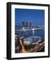 Marina Bay Sands Hotel and Esplanade Theatre, Singapore-Jon Arnold-Framed Photographic Print