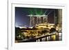 Marina Bay Sands Hotel and Fullerton Hotel, Singapore, Southeast Asia, Asia-Christian Kober-Framed Photographic Print