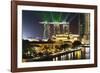 Marina Bay Sands Hotel and Fullerton Hotel, Singapore, Southeast Asia, Asia-Christian Kober-Framed Photographic Print