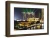 Marina Bay Sands Hotel and Fullerton Hotel, Singapore, Southeast Asia, Asia-Christian Kober-Framed Photographic Print