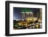 Marina Bay Sands Hotel and Fullerton Hotel, Singapore, Southeast Asia, Asia-Christian Kober-Framed Photographic Print