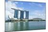 Marina Bay Sands Hotel and Lotus Flower Shaped Artscience Museum, Marina Bay, Singapore-Fraser Hall-Mounted Photographic Print