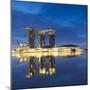 Marina Bay Sands Hotel and skyline, Marina Bay, Singapore-Ian Trower-Mounted Photographic Print