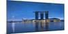 Marina Bay Sands Hotel at dawn, Marina Bay, Singapore-Ian Trower-Mounted Photographic Print