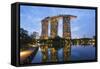 Marina Bay Sands Hotel, Singapore, Southeast Asia, Asia-Christian Kober-Framed Stretched Canvas