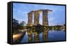 Marina Bay Sands Hotel, Singapore, Southeast Asia, Asia-Christian Kober-Framed Stretched Canvas
