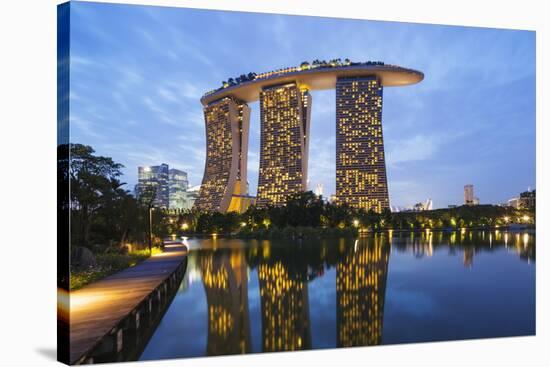 Marina Bay Sands Hotel, Singapore, Southeast Asia, Asia-Christian Kober-Stretched Canvas