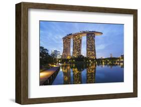 Marina Bay Sands Hotel, Singapore, Southeast Asia, Asia-Christian Kober-Framed Photographic Print