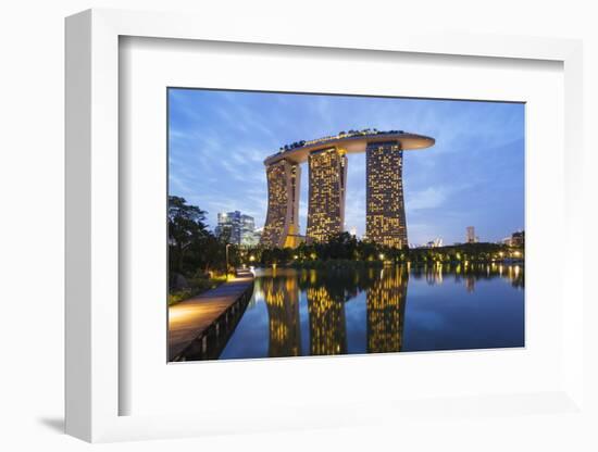 Marina Bay Sands Hotel, Singapore, Southeast Asia, Asia-Christian Kober-Framed Photographic Print