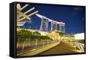 Marina Bay Sands Hotel, Singapore, Southeast Asia-Frank Fell-Framed Stretched Canvas