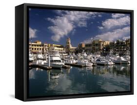 Marina, Cabo San Lucas, Baja California, Mexico-Walter Bibikow-Framed Stretched Canvas