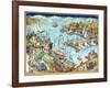 Marina / Cape May-Bill Bell-Framed Giclee Print