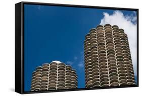 Marina City Morning-Steve Gadomski-Framed Stretched Canvas