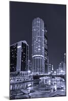 Marina City on the Chicago River BW-Steve Gadomski-Mounted Photographic Print