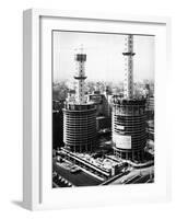 Marina City Under Construction, c early 1960's, Chicago-Unknown-Framed Art Print