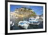 Marina Corta harbor, Lipari Island, Aeolian Islands, UNESCO World Heritage Site, Sicily, Italy-Marco Simoni-Framed Photographic Print