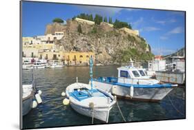 Marina Corta harbor, Lipari Island, Aeolian Islands, UNESCO World Heritage Site, Sicily, Italy-Marco Simoni-Mounted Photographic Print