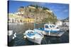 Marina Corta harbor, Lipari Island, Aeolian Islands, UNESCO World Heritage Site, Sicily, Italy-Marco Simoni-Stretched Canvas