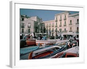 Marina Corta, Lipari, Aeolian Islands (Isole Eolie), Sicily, Italy, Mediterranean-Kim Hart-Framed Photographic Print