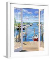 Marina Deck-Carol Saxe-Framed Art Print