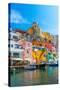 Marina di Corricella, Procida, Flegrean Islands, Campania, Italy, Europe-Neil Farrin-Stretched Canvas