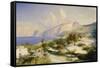 Marina Grande auf Capri-Carl Blechen-Framed Stretched Canvas