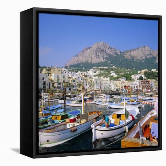 Marina Grande, Capri, Campania, Italy-Roy Rainford-Framed Stretched Canvas