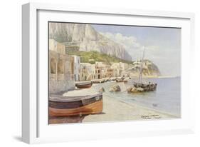 Marina Grande, Capri-Holgar Hvitfeld Jerichau-Framed Giclee Print