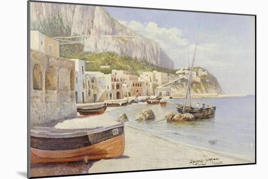 Marina Grande, Capri-Holgar Hvitfeld Jerichau-Mounted Giclee Print