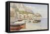 Marina Grande, Capri-Holgar Hvitfeld Jerichau-Framed Stretched Canvas