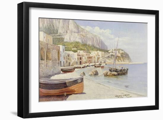 Marina Grande, Capri-Holgar Hvitfeld Jerichau-Framed Giclee Print