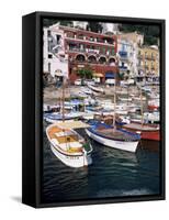 Marina Grande, Island of Capri, Campania, Italy, Mediterranean-Roy Rainford-Framed Stretched Canvas