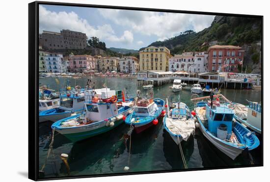 Marina Grande, Sorrento, Costiera Amalfitana (Amalfi Coast), UNESCO World Heritage Site, Campania-Frank Fell-Framed Stretched Canvas