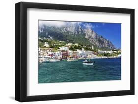 Marina Grande View from the Sea, Capri, Italy-George Oze-Framed Photographic Print