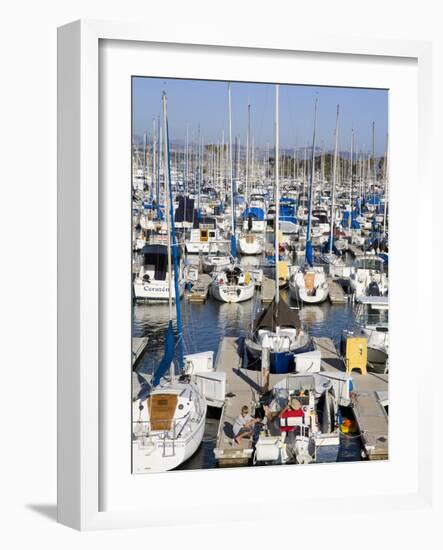 Marina in Dana Point Harbor, Orange County, California, United States of America, North America-Richard Cummins-Framed Photographic Print