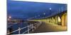 Marina in St Hélier on Jersey in the evening-enricocacciafotografie-Mounted Photographic Print