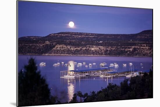 Marina in State Recreation Area, Navaho Lake, New Mexico, USA-Walter Rawlings-Mounted Photographic Print